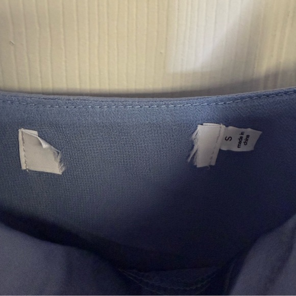 Astr The Label Satin Slipdress In Dusty Blue Midi Dress Size Small NEW - Picture 6 of 12